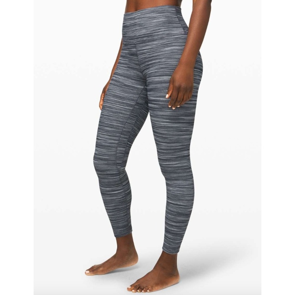 Lululemon Womens Align Pant Leggings 6 Grey Space Dye High Rise Crop W5CFHS